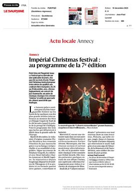 DL : Impérial Christmas Festival : au programme de la 7e édition