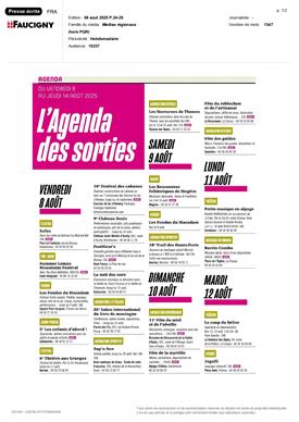 FAUCIGNY : L'agenda des sorties